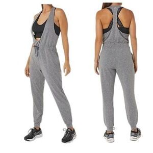 ASICS WOMEN'S THE NEW STRONG rePURPOSED JUMPSUIT, Dark Heather Gray, Sz. S